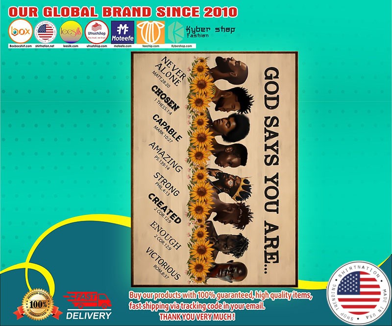 Black men god says you are poster
