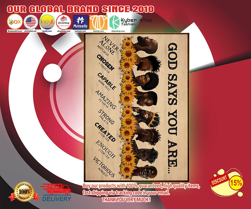Black men god says you are poster