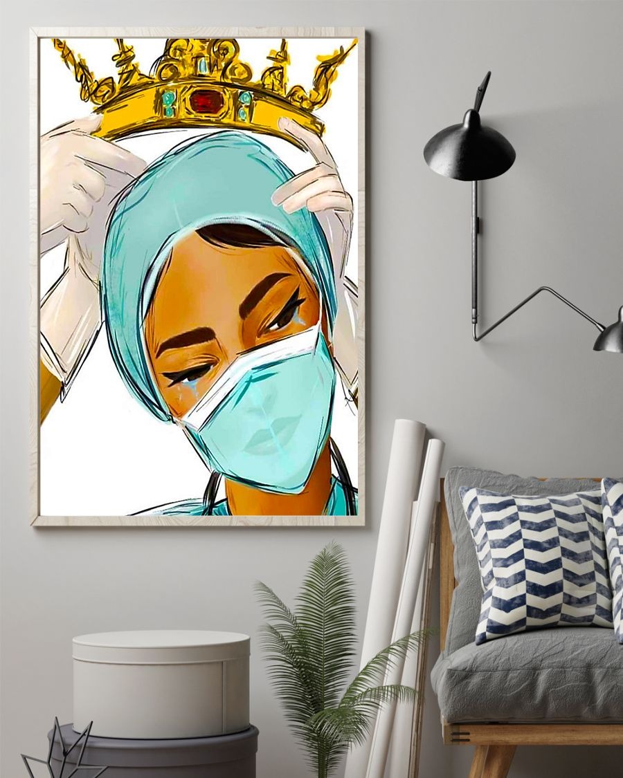 Black nurse queen poster