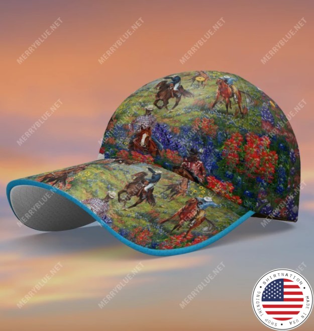 Bluebonnet and texas cowboy hawaiian shirt 6