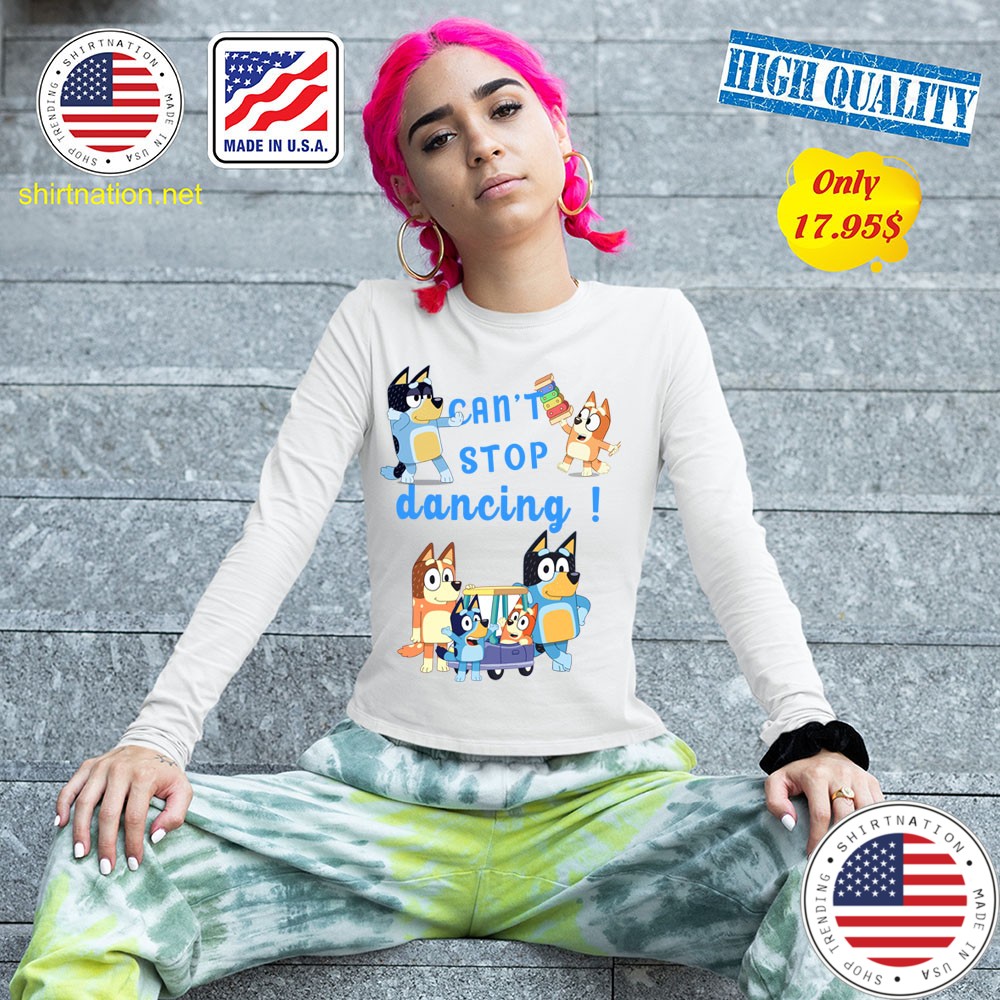 Bluey dad cant stop dancing shirt 13