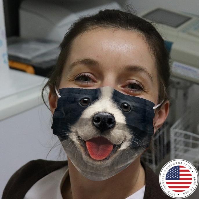 Border Collie face mask