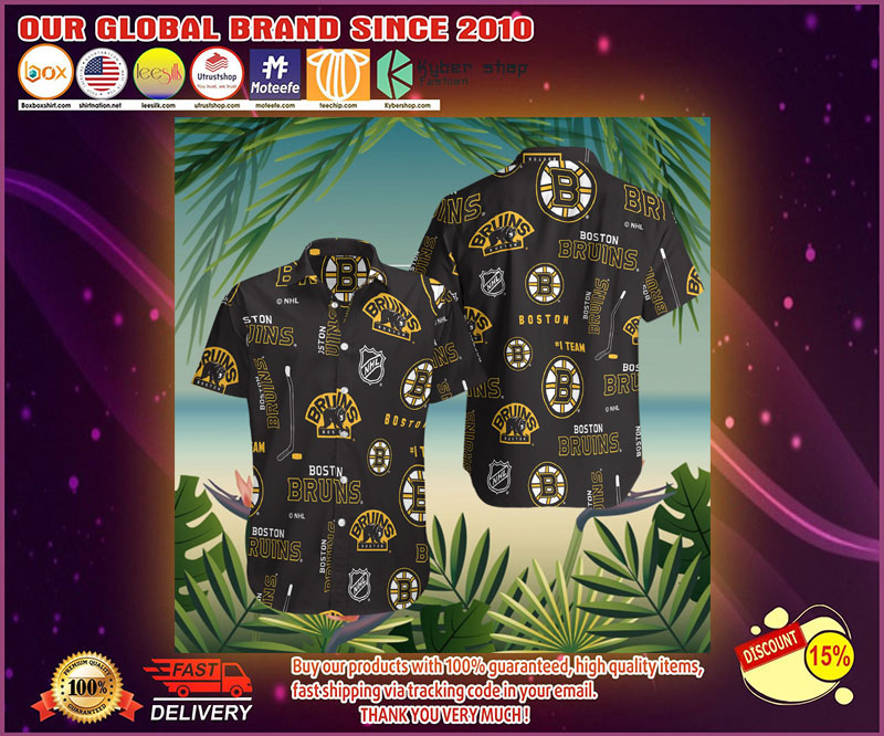 Boston Bruins hawaiian shirt