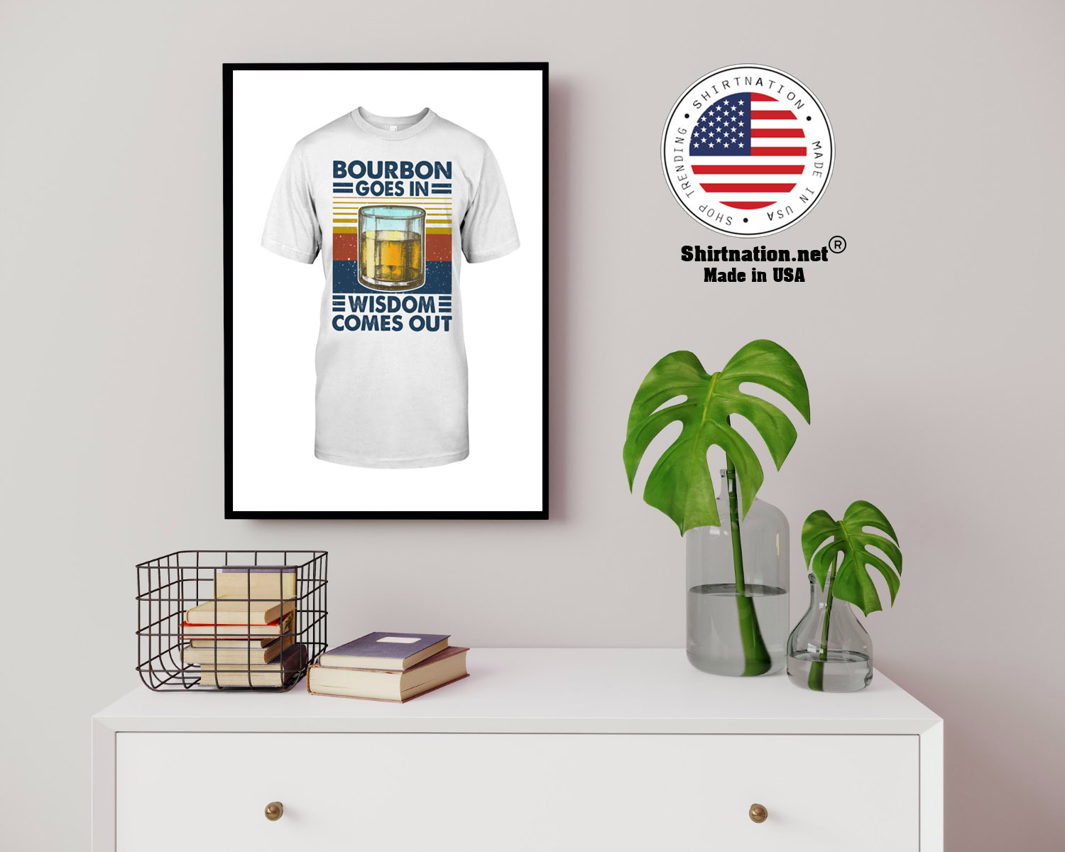 Bourbon goes in wisdom comes out shirt