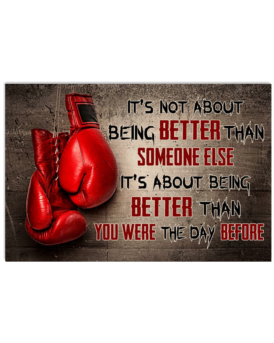 Boxing it's not about being better than someone else poster