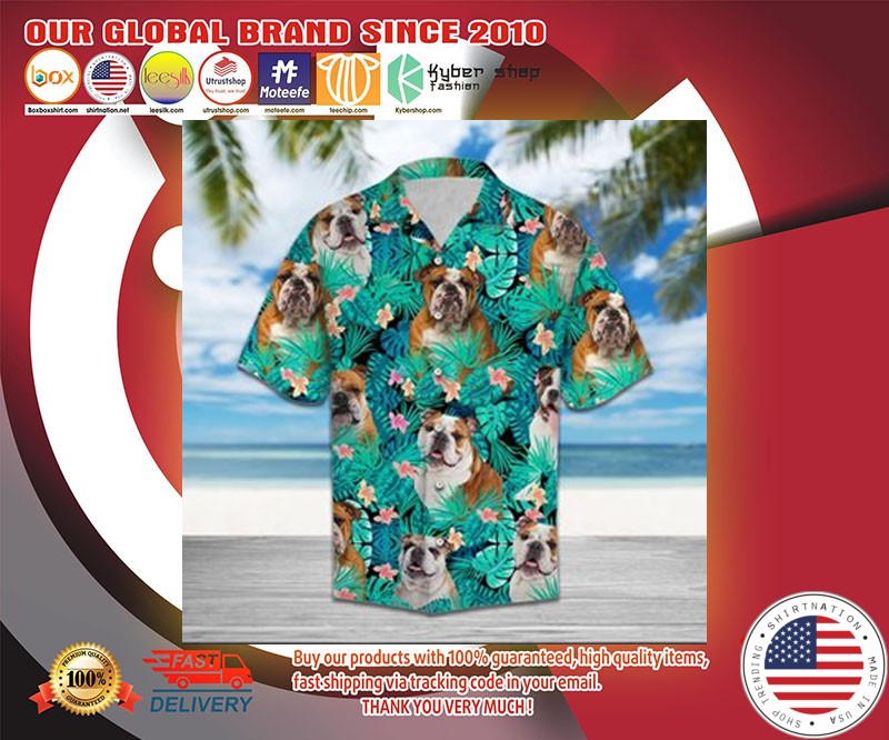 Bulldog hawaiian shirt