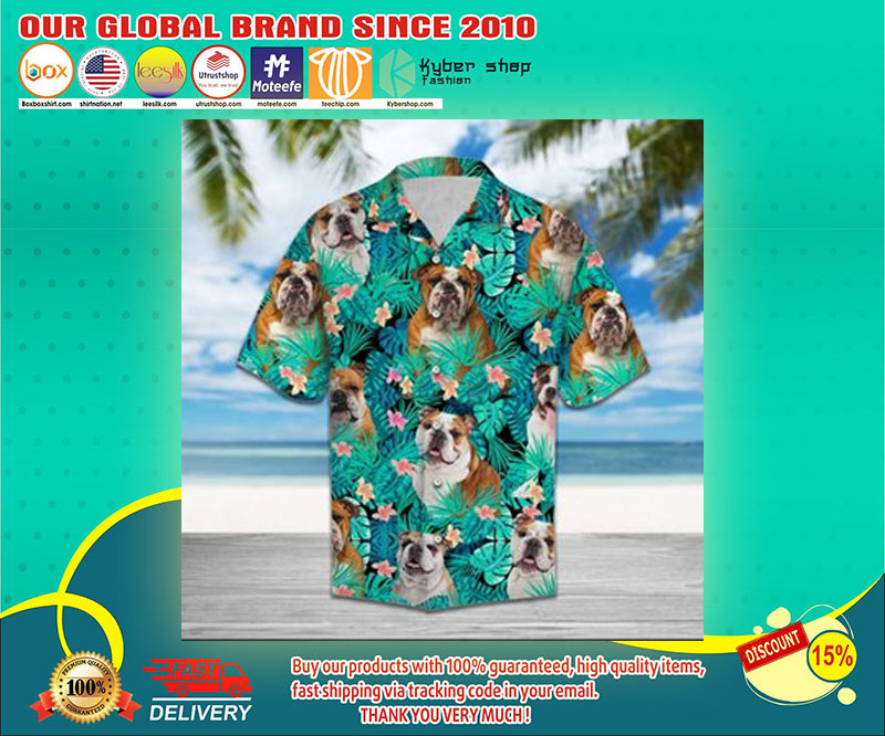 Bulldog hawaiian shirt