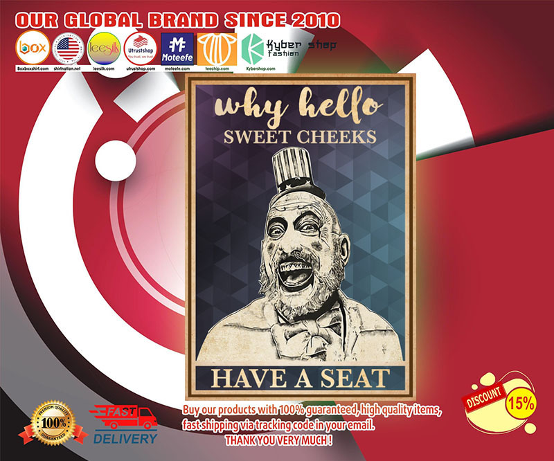 Captain Spauling hello sweet cheeks poster