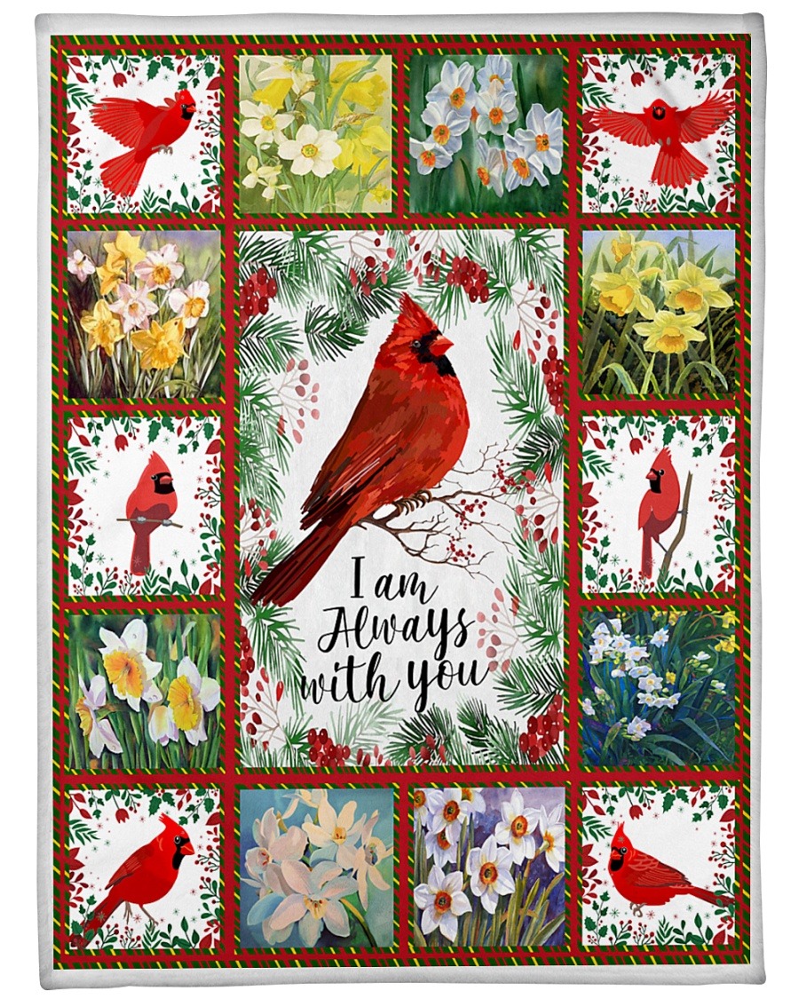 Cardinal I'm always with you blanket
