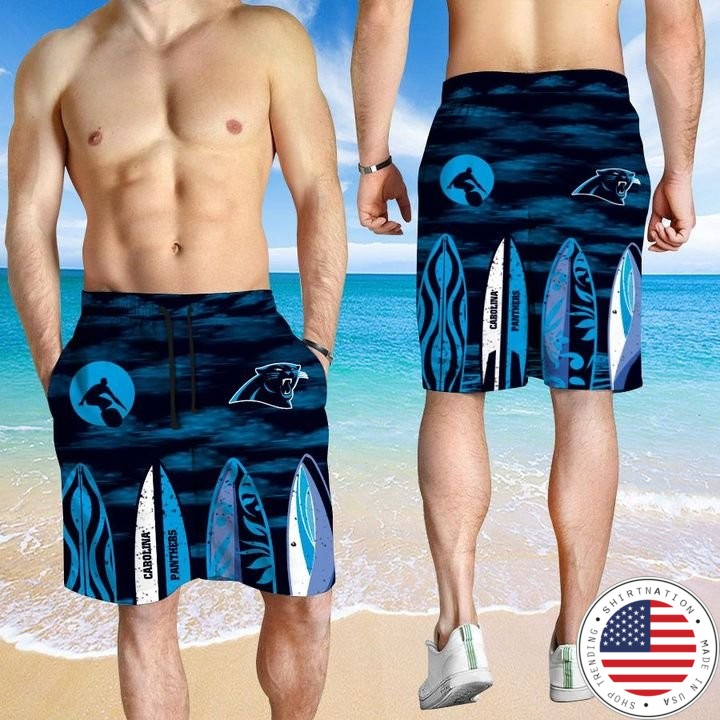 Carolina Panthers HAWAIIAN And Beach SHORT3