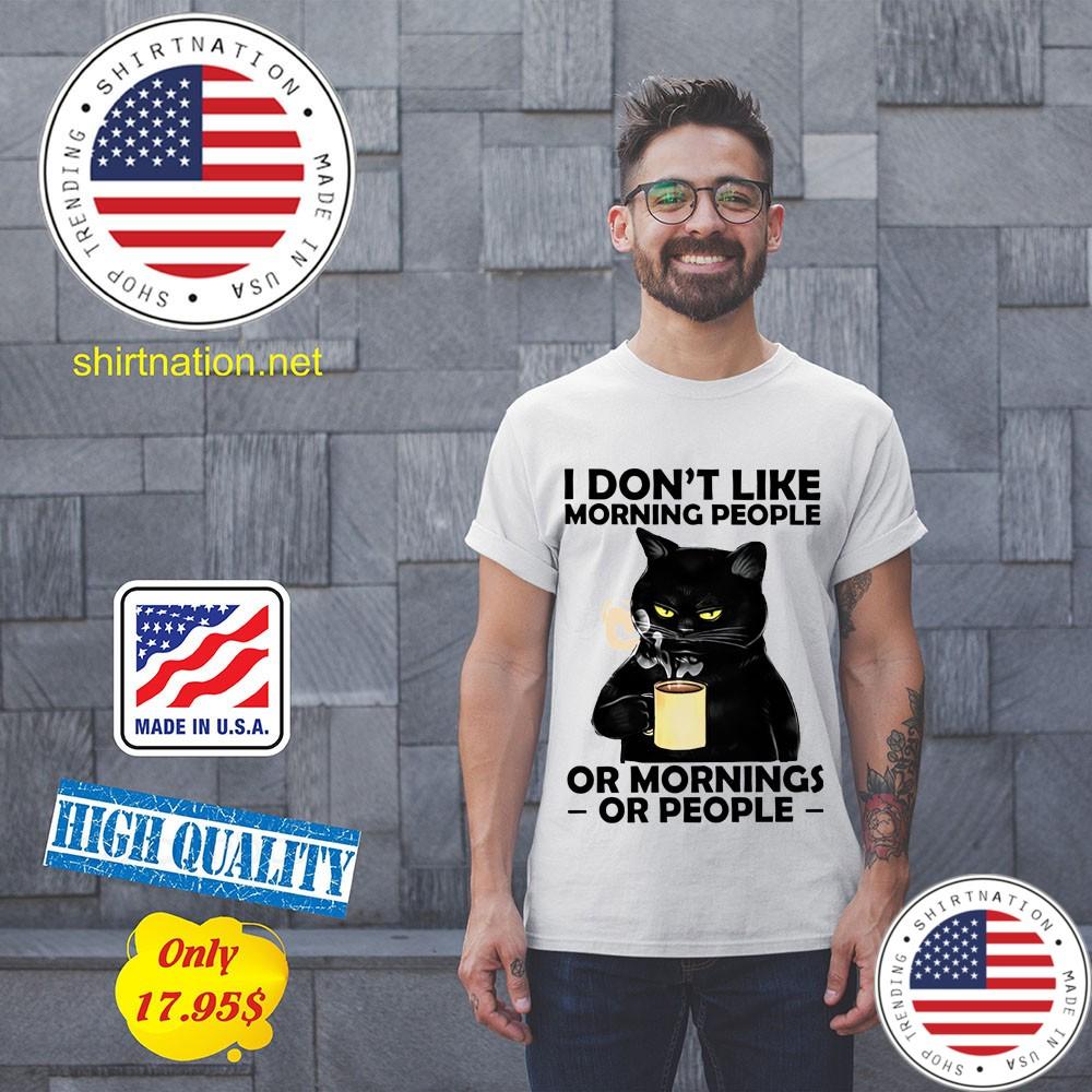 Cat I Dont Like Moring People Or Mornings Or People Shirt 11