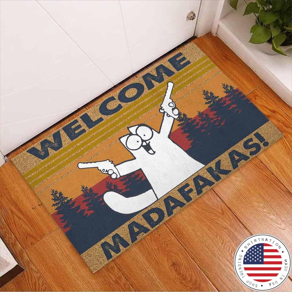 Cat Welcome madafakas doormat2
