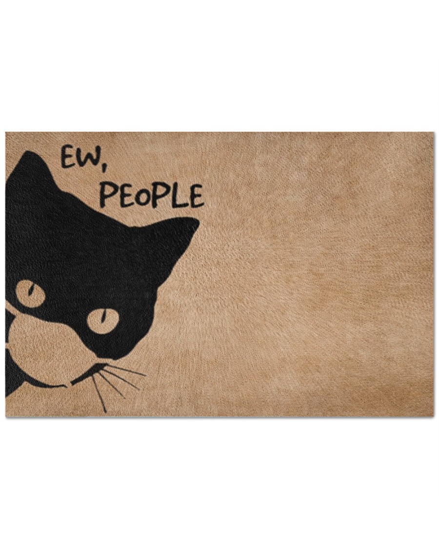 Cat ew people doormat