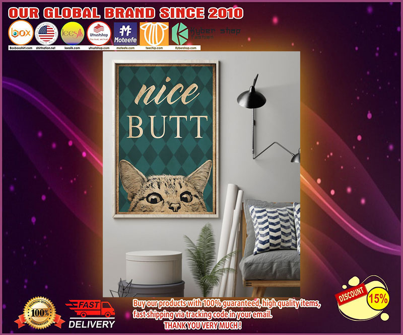 Cat nice Butt poster