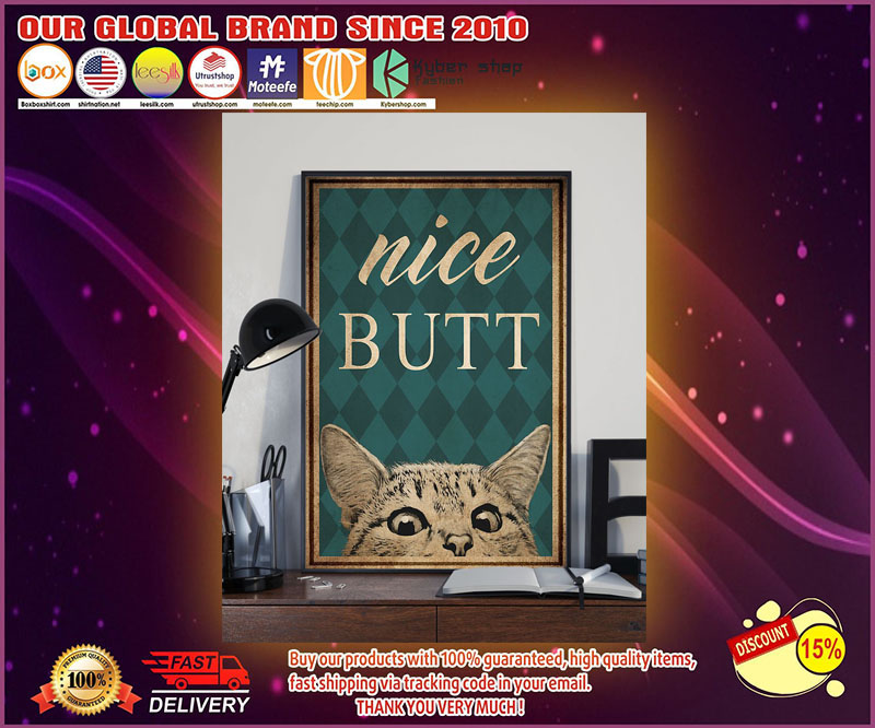 Cat nice butt vertical poster