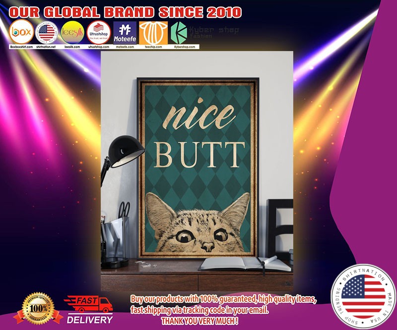Cat nice butt vertical poster