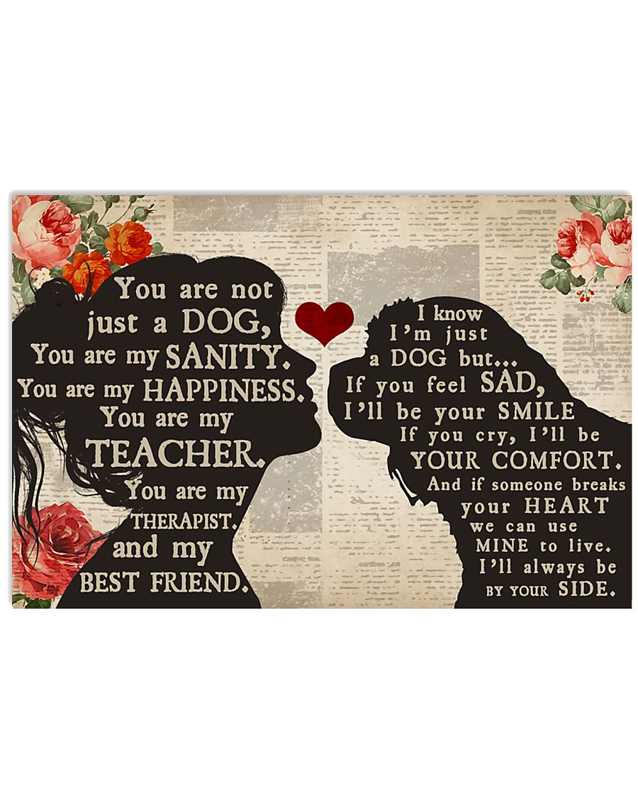 Cavalier dog girl therapist best friend poster