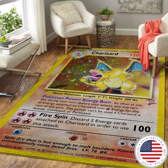 Charizard Pokemon rug 2