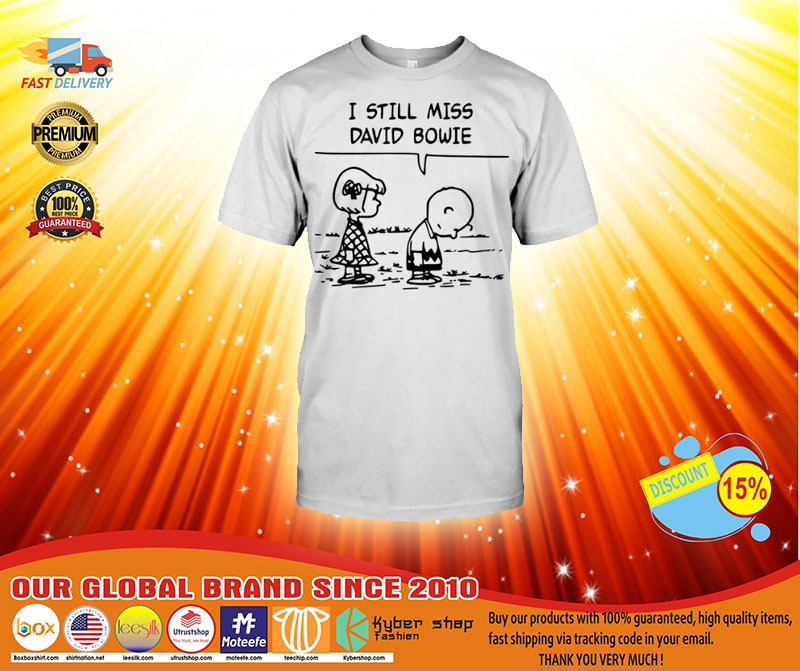 Charlie Brown I still miss David Bowie shirt