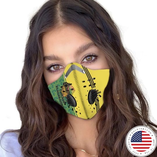 Chicago Blackhawks face mask
