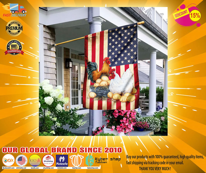 Chicken American flag2