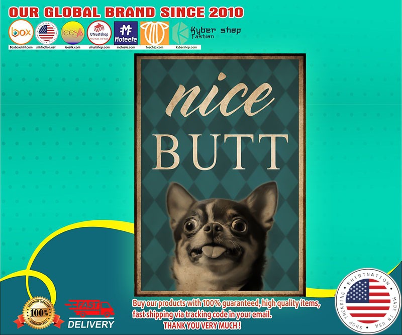 Chihuahua dog nice butt poster