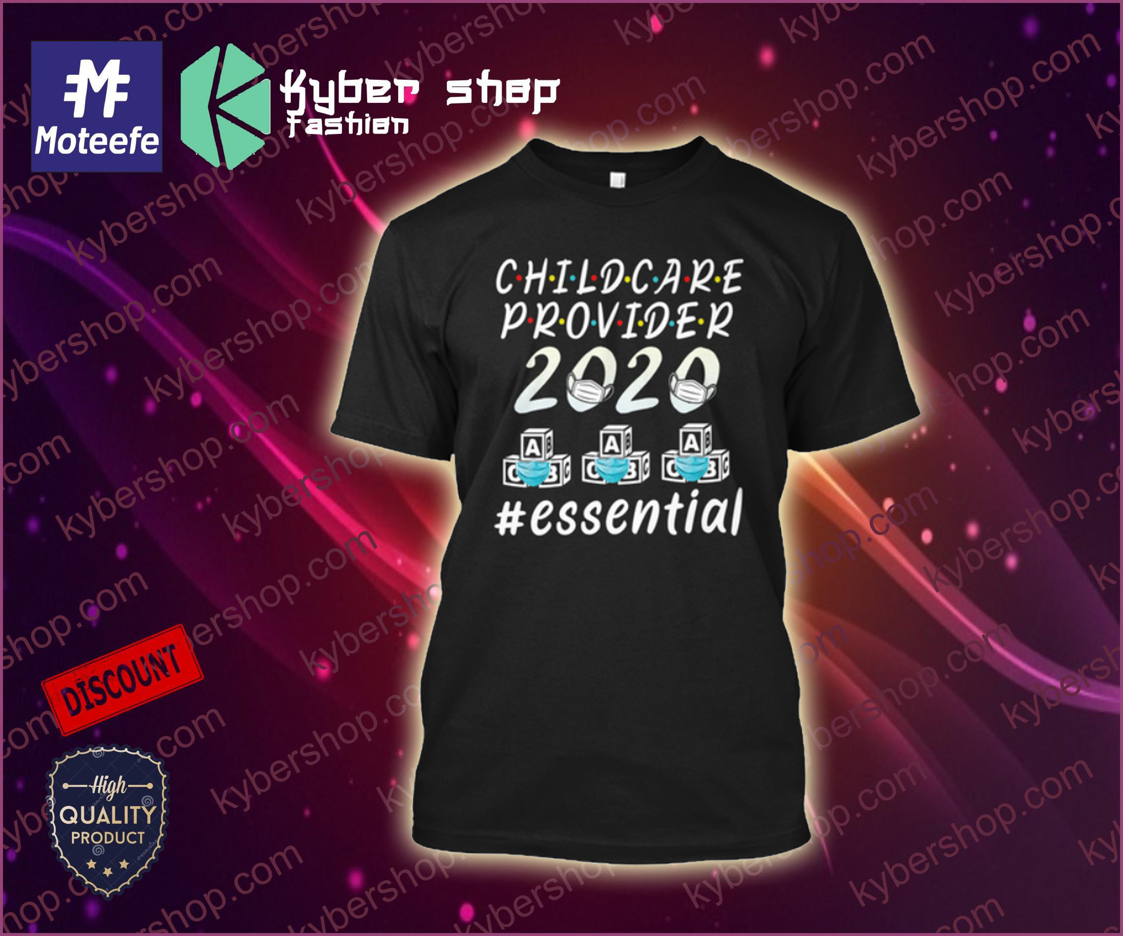 Childcare provider 2020 essential shirt