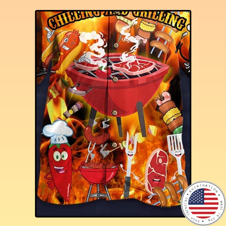 Chilling and grilling hawaiian shirt2