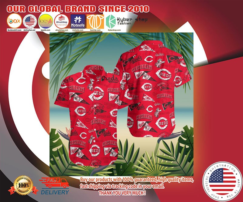 Cincinnati reds hawaiian shirt