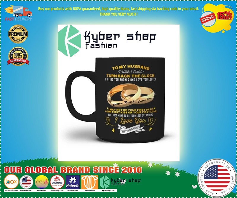 Couplerings To my husband turn back the clock I love you custom name mug 4