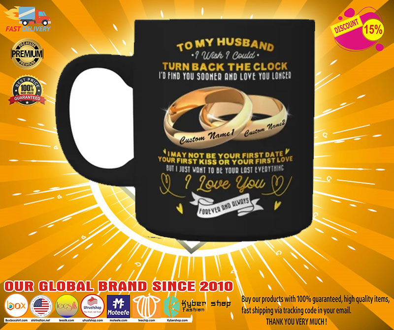 Couplerings To my husband turn back the clock I love you custom name mug2