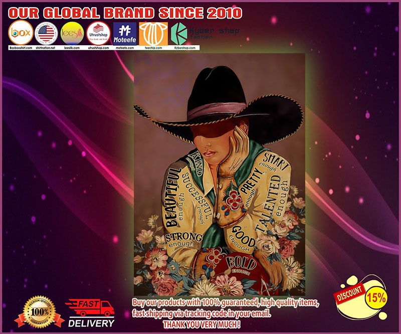 Cowgirl Beautiful enough poster