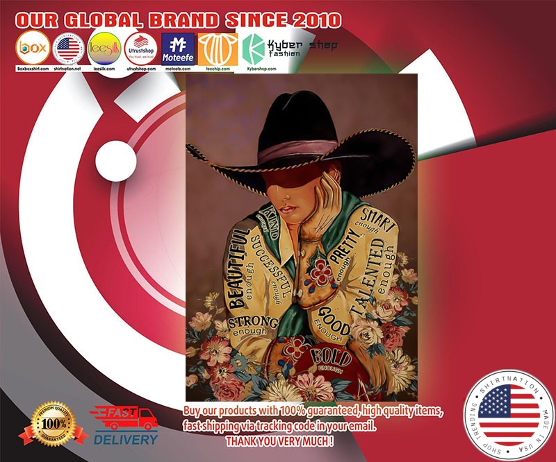 Cowgirl Beautiful enough poster
