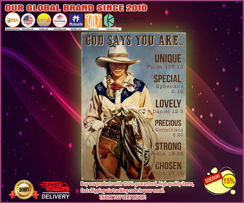Cowgirl God says you are poster