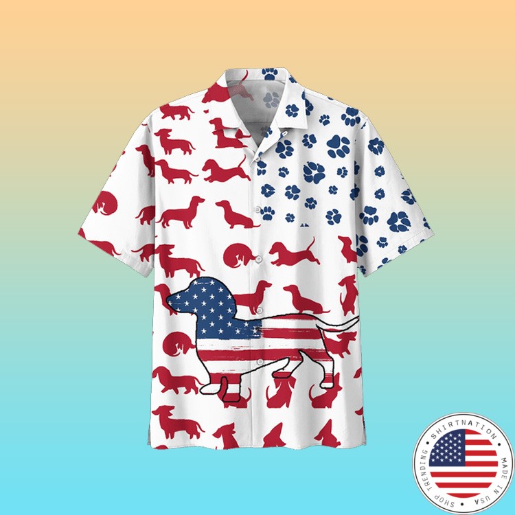 Dachshund Hawaiian shirt4