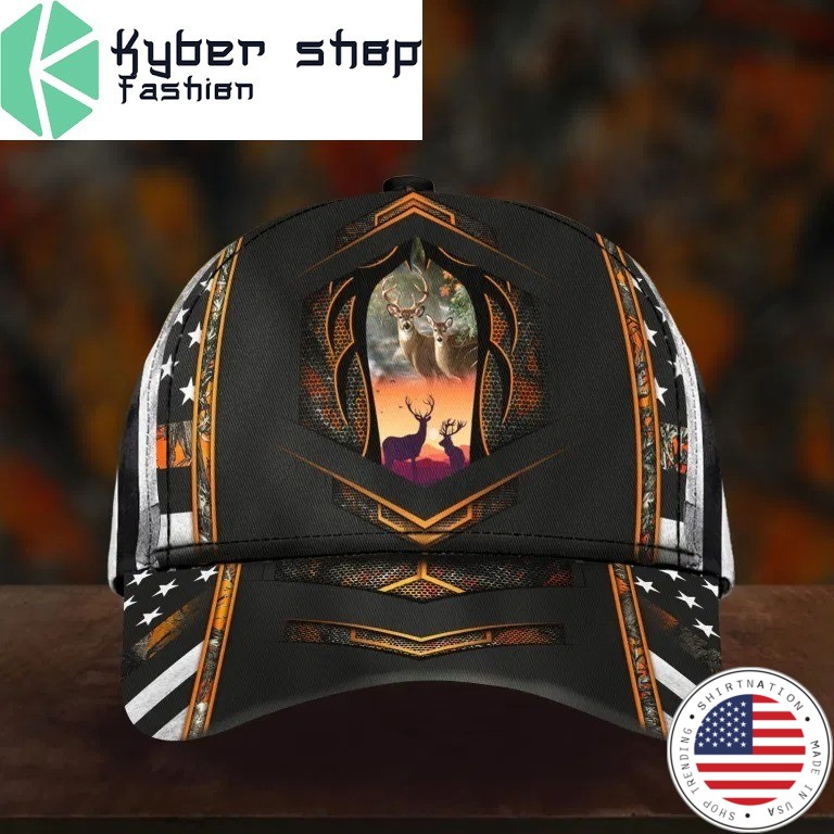 Deer hunter camo custom name cap 8