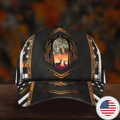 Deer hunter camo custom name cap