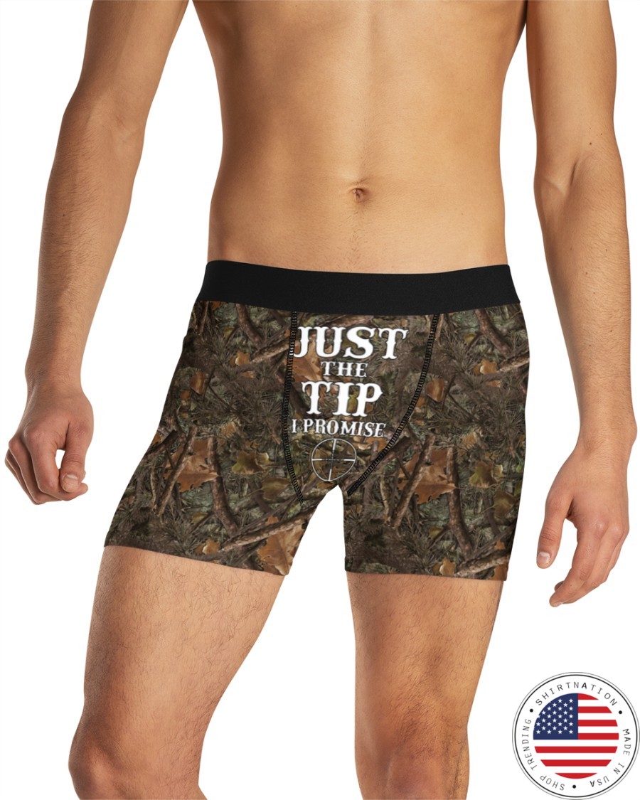 Deer hunting Just the tip I promise boxer men briefs 4