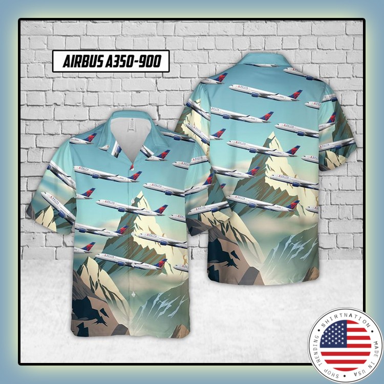 Delta Airbus Hawaiian Shirt4