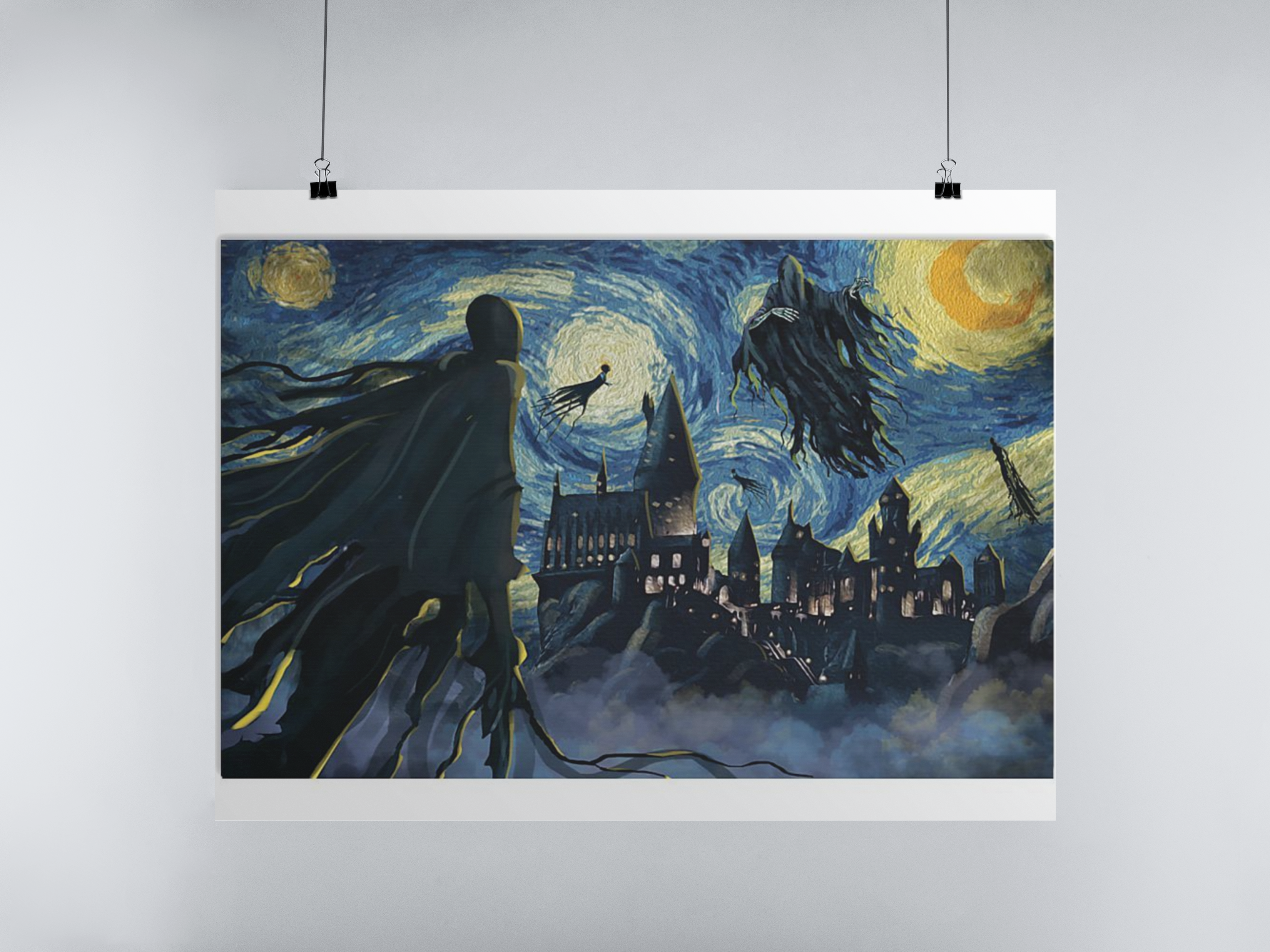 Dementor of azkaban Starry Night Van Gogh poster