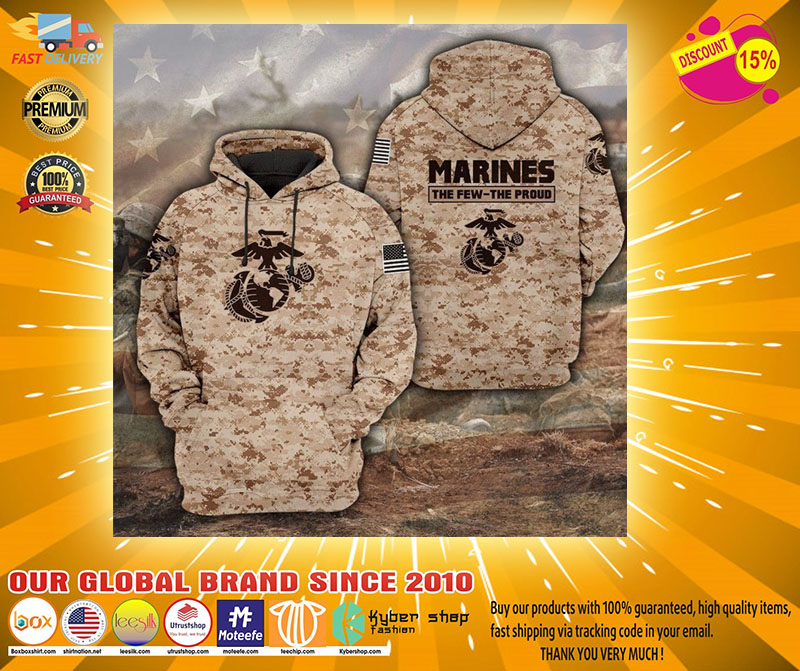 Desert Marpat the few the proud 3D hoodie2