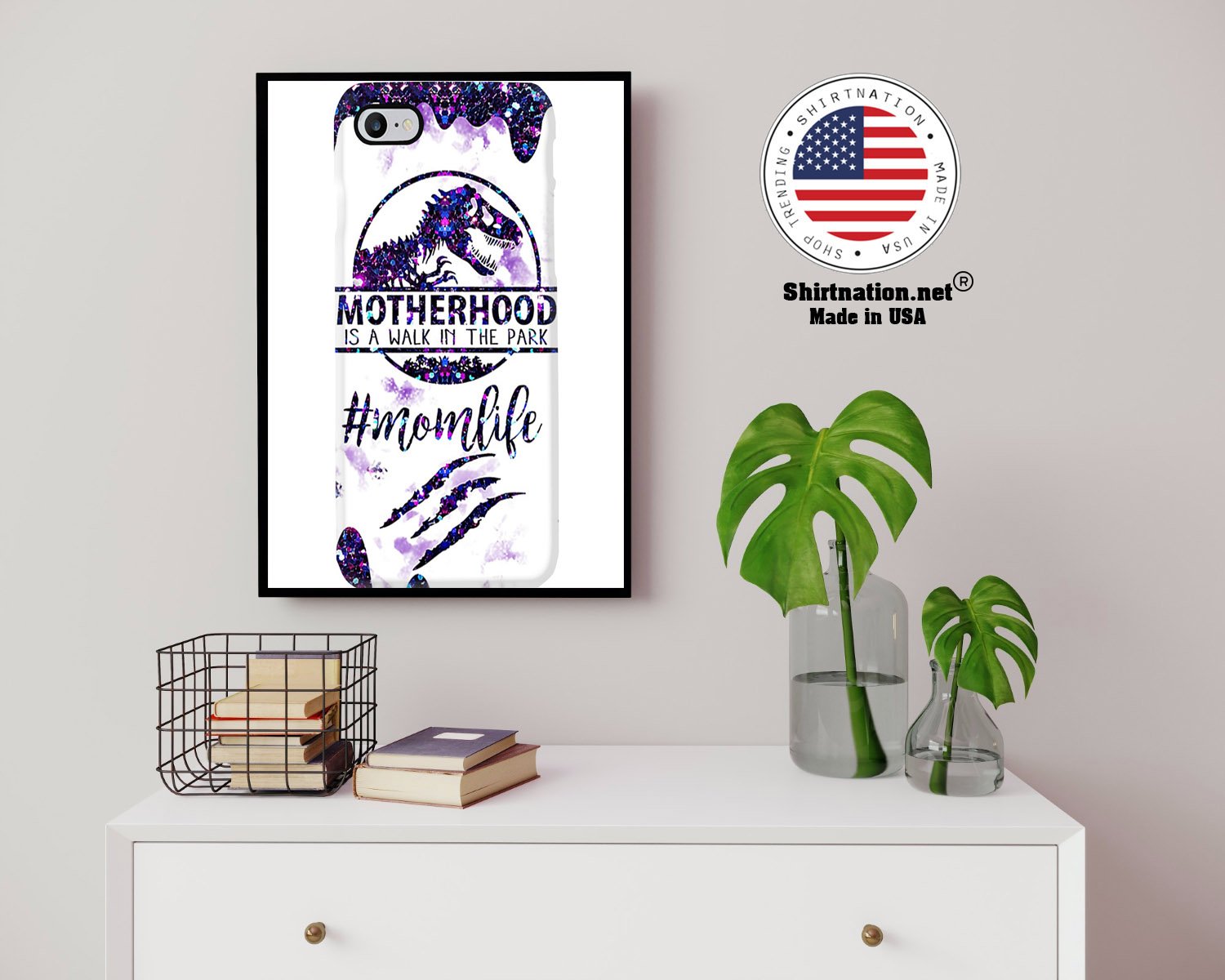 Dinosaur Motherhood Is A Walk In The Park phone case 14