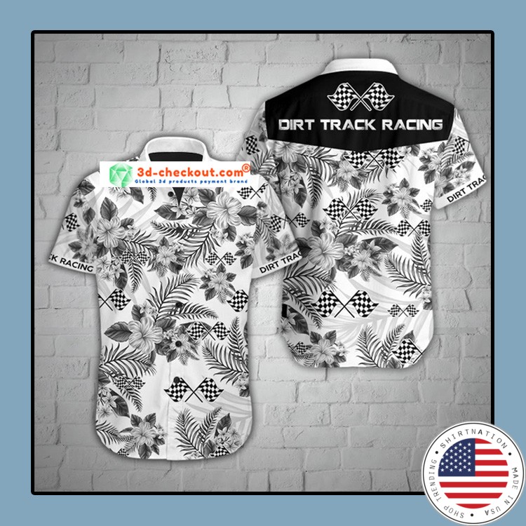 Dirt track racing hawaiian shirt 1