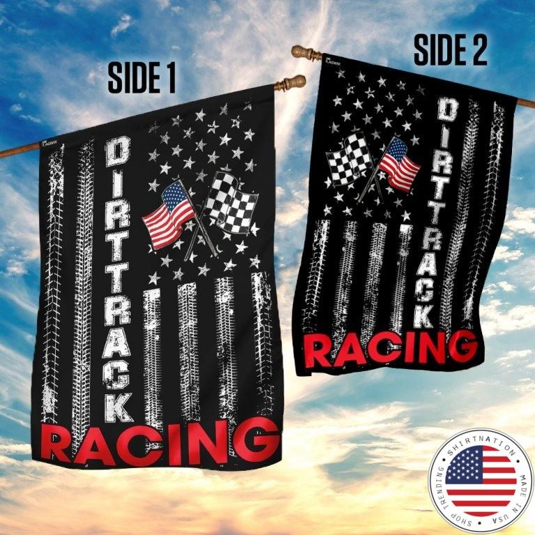 Dirttrack racing US American flag