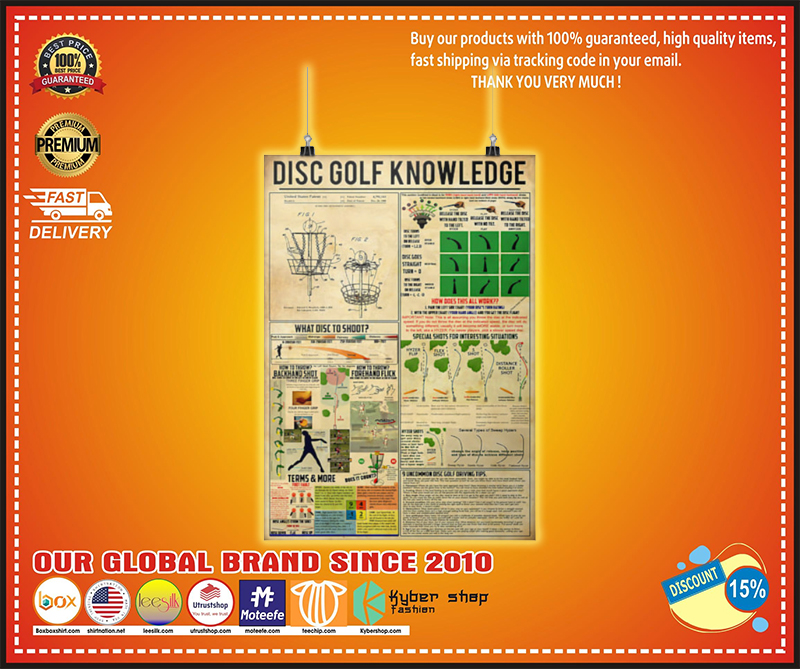 Disc golf knowledge poster