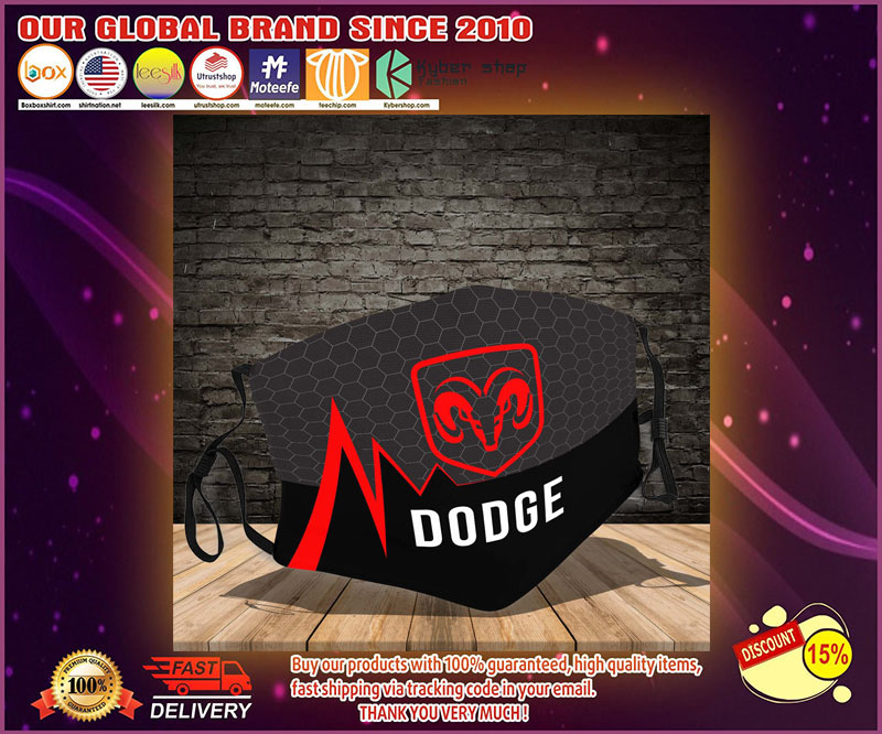 Dodge logo face mask