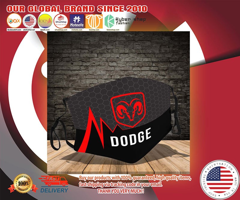 Dodge logo face mask