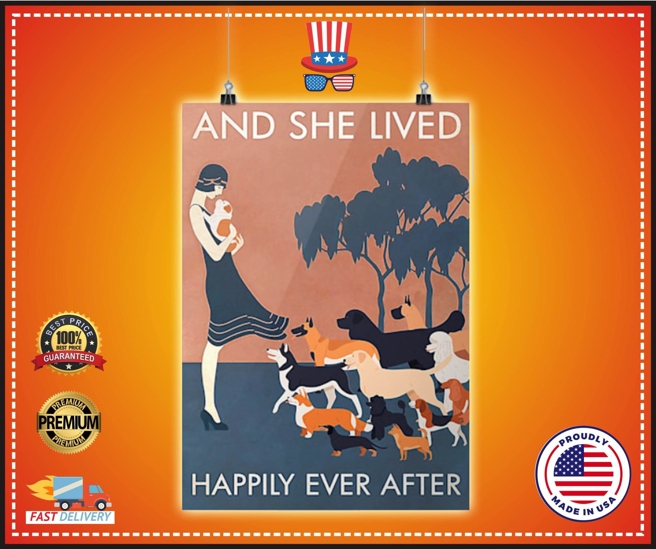 Dog and she lived happily ever after poster