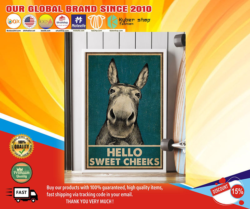 Donkey Hello Sweet Cheeks Poster1