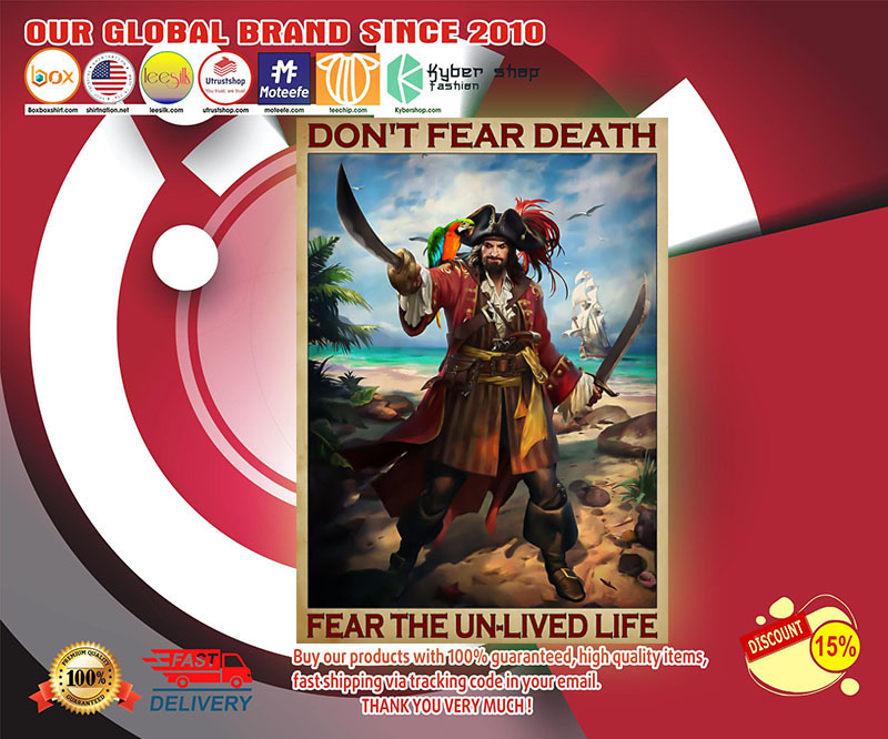 Don't fear death fear the un lived life poster